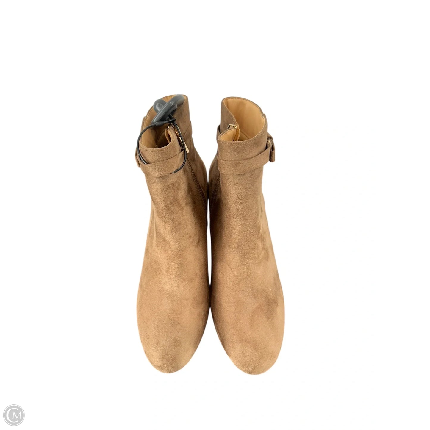 Boots Ankle Heels By Clothes Mentor In Brown, Size: 7.5