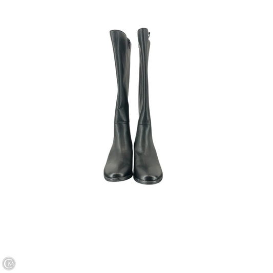 Boots Mid-calf Flats By Clothes Mentor In Black, Size: 7.5