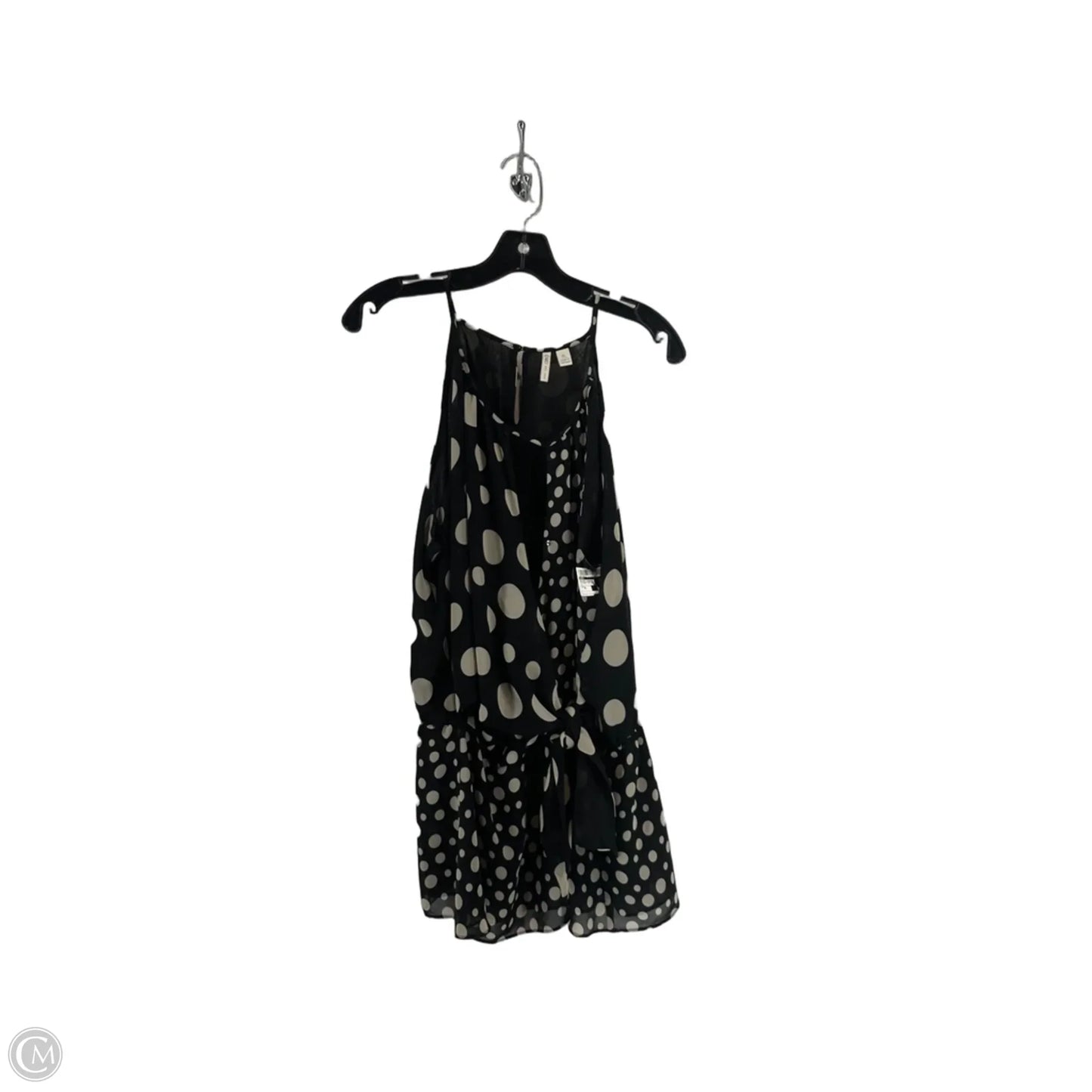 Blouse Sleeveless By Cato In Polkadot Pattern, Size: Xl