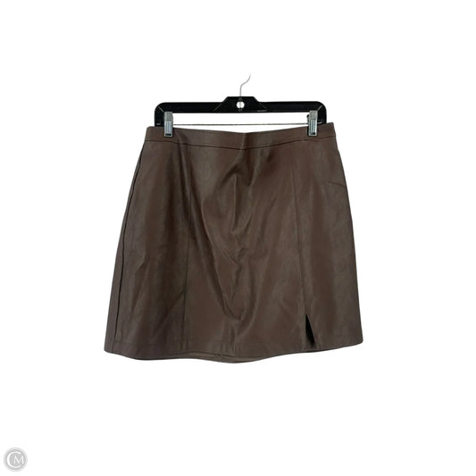 Skirt Midi By Abercrombie And Fitch In Brown, Size: Xl