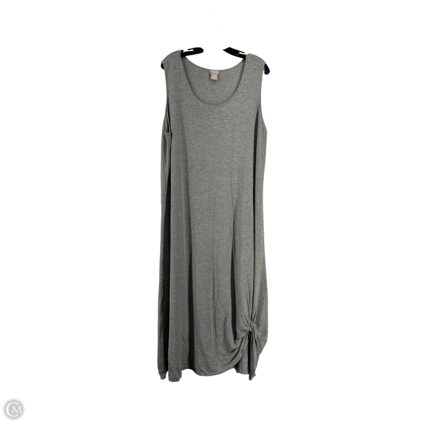 Dress Casual Maxi By Chicos In Grey, Size: 4