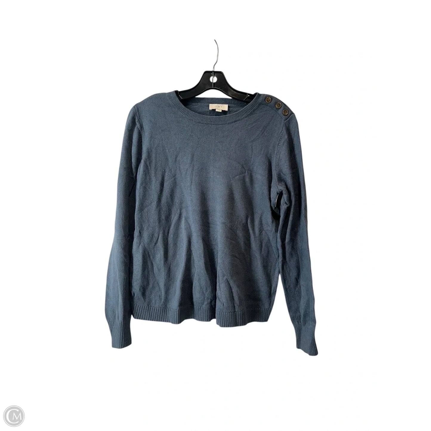 Top Long Sleeve By Loft In Blue, Size: M