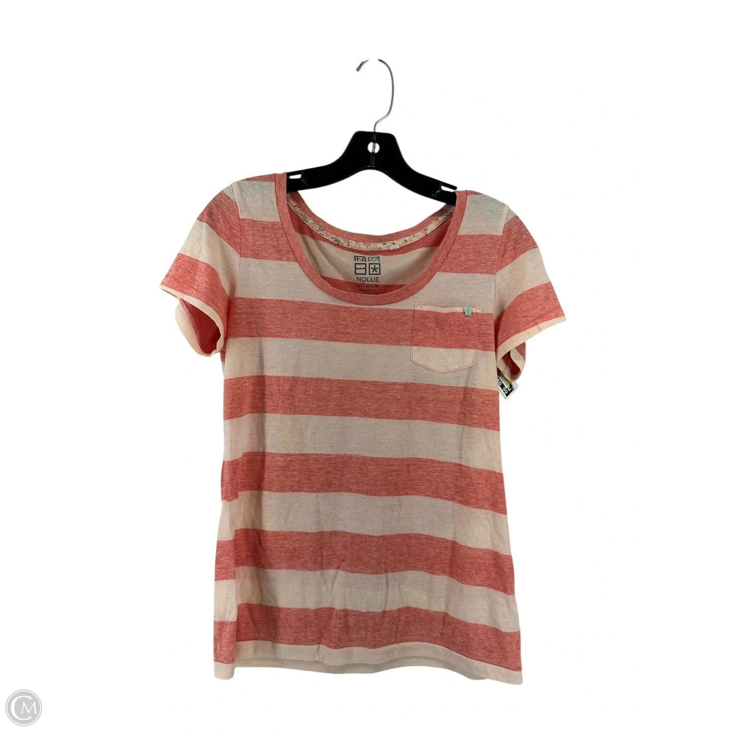 Top Short Sleeve Basic By Noracora In Pink, Size: M