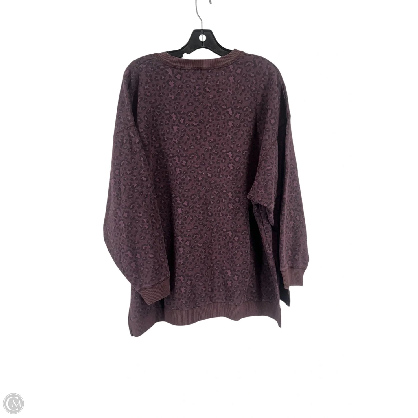 Sweatshirt Crewneck By American Eagle In Maroon, Size: L