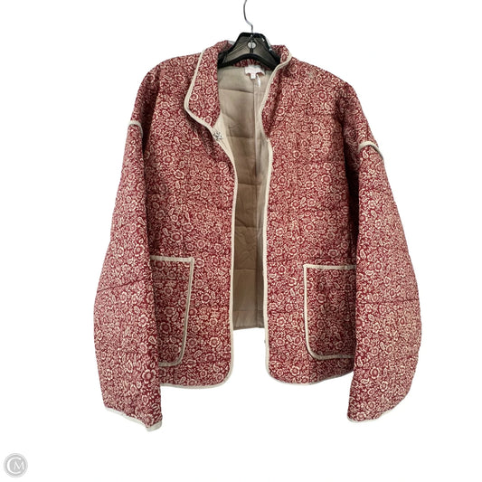 Jacket Puffer & Quilted By Entro In Red, Size: L