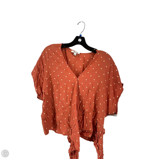 Top Short Sleeve By Madewell In Pink, Size: Xl