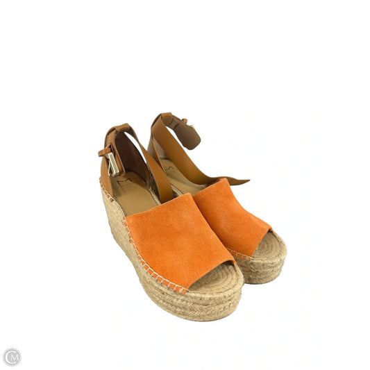 Sandals Heels Block By Marc Fisher In Brown, Size: 6.5