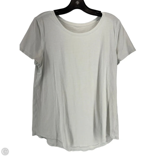 Athletic Top Short Sleeve By Lululemon In Blue, Size: M