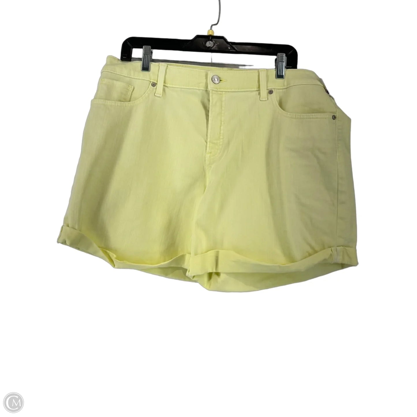 Shorts By Chicos In Yellow, Size: L