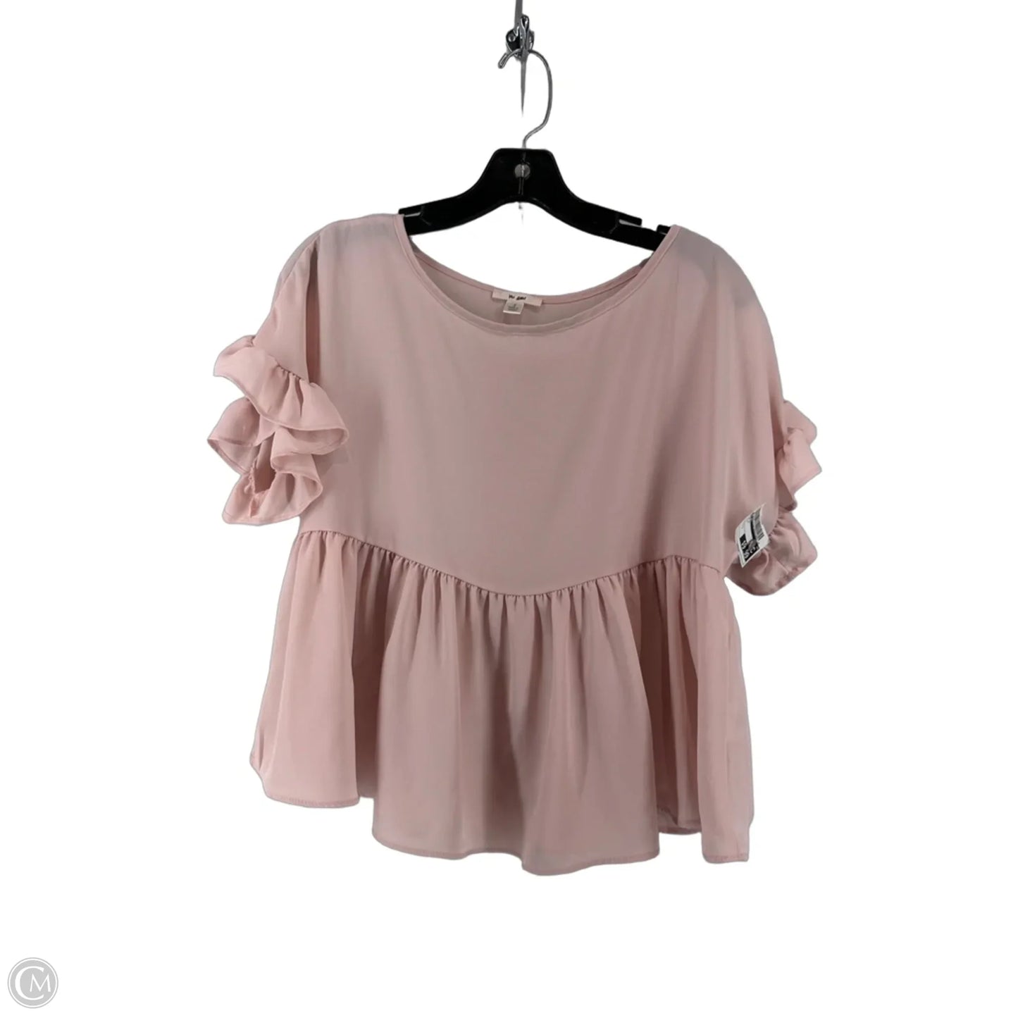 Top Short Sleeve By Mi Ami In Pink, Size: S