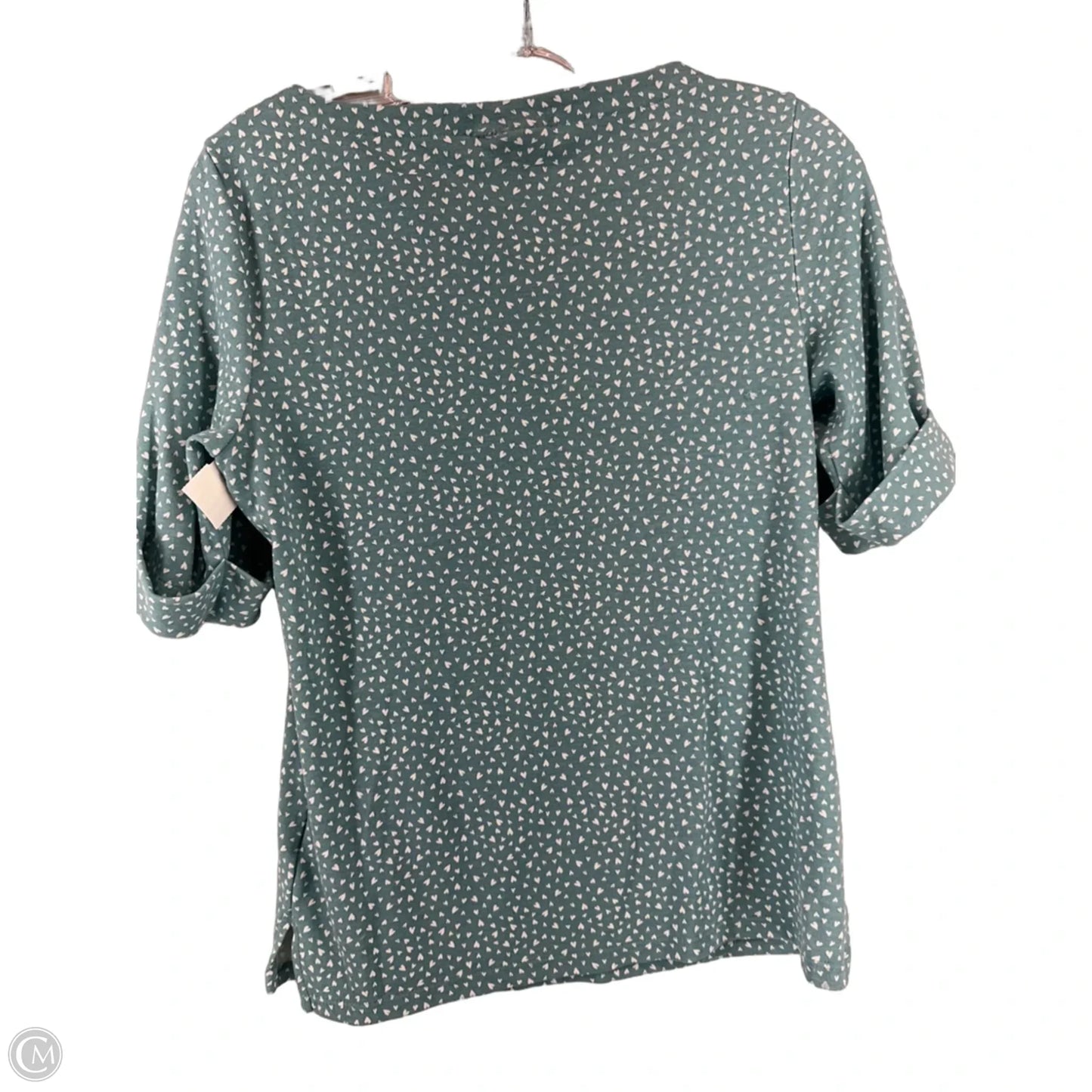 Top Short Sleeve By Style And Company In Teal, Size: S