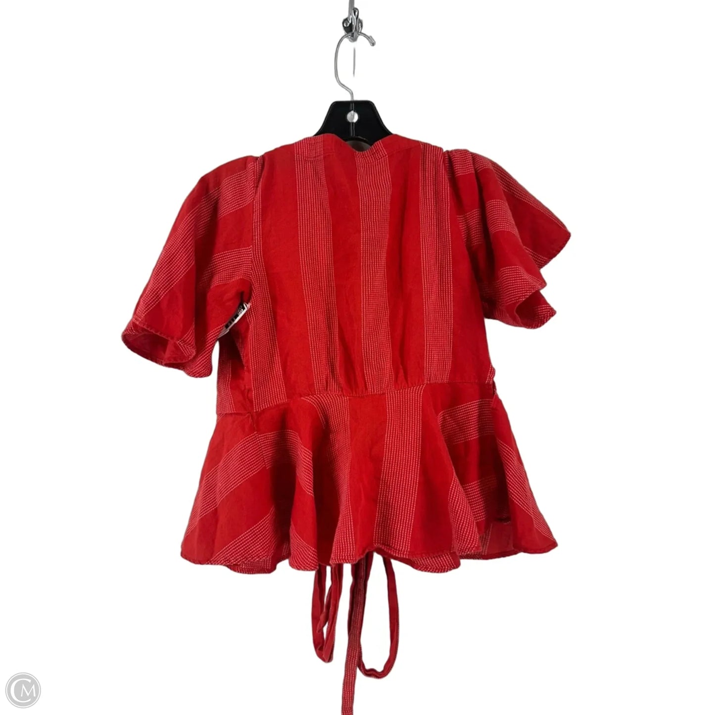 Top Short Sleeve By Loft In Red, Size: Xxs