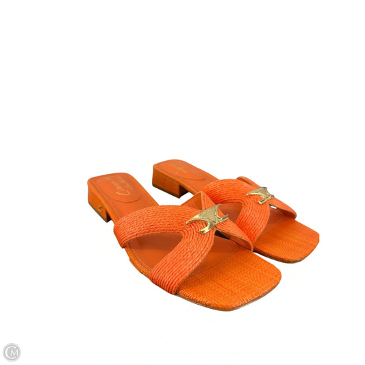 Sandals Heels Block By Circus By Sam Edelman In Orange, Size: 8.5