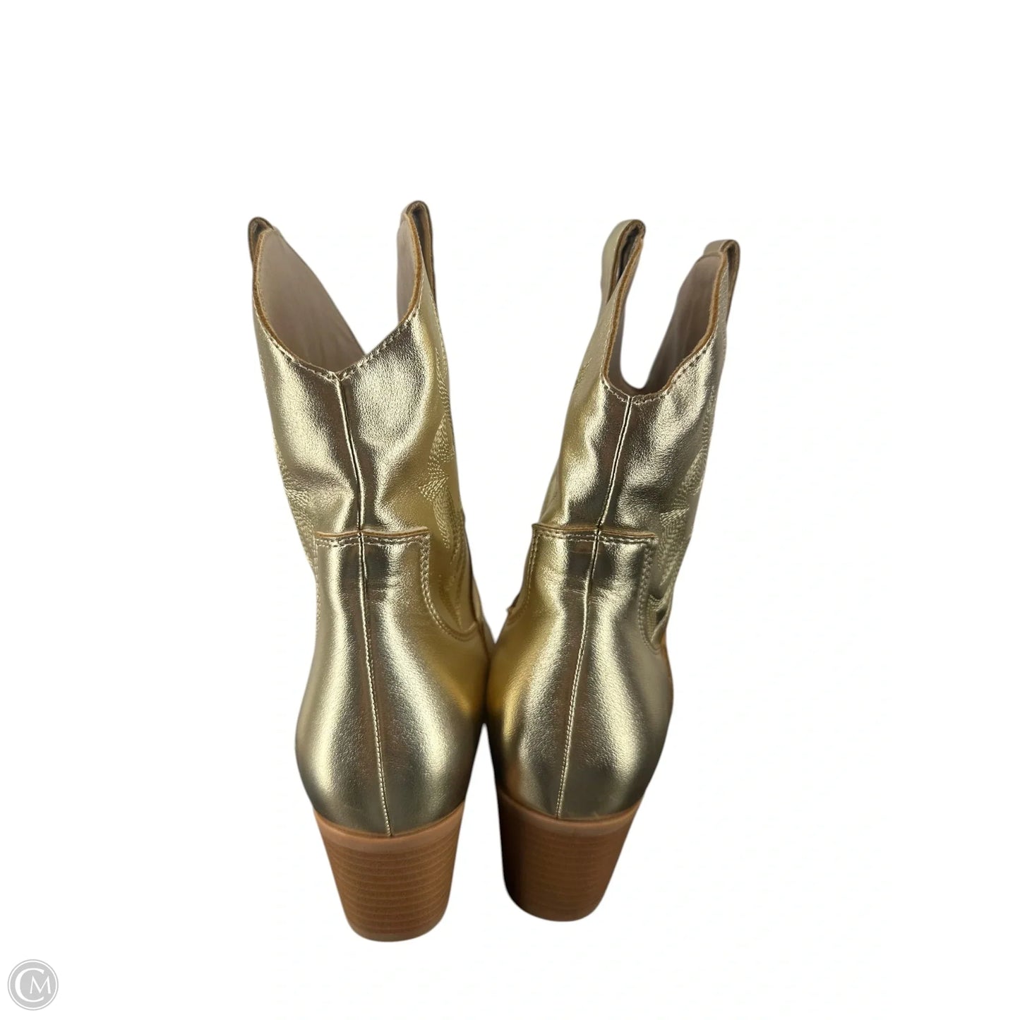 Boots Western By Clothes Mentor In Gold, Size: 9