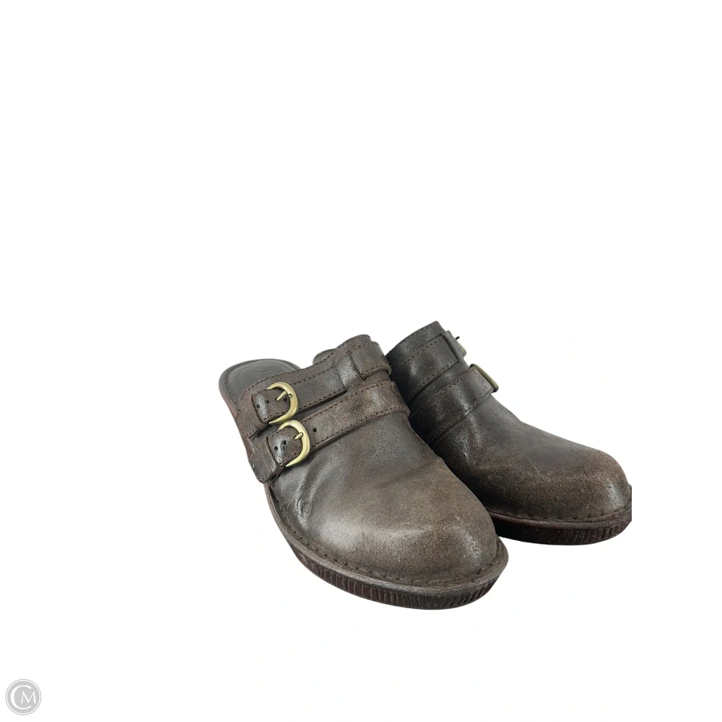 Sandals Heels Block By Born In Brown, Size: 8