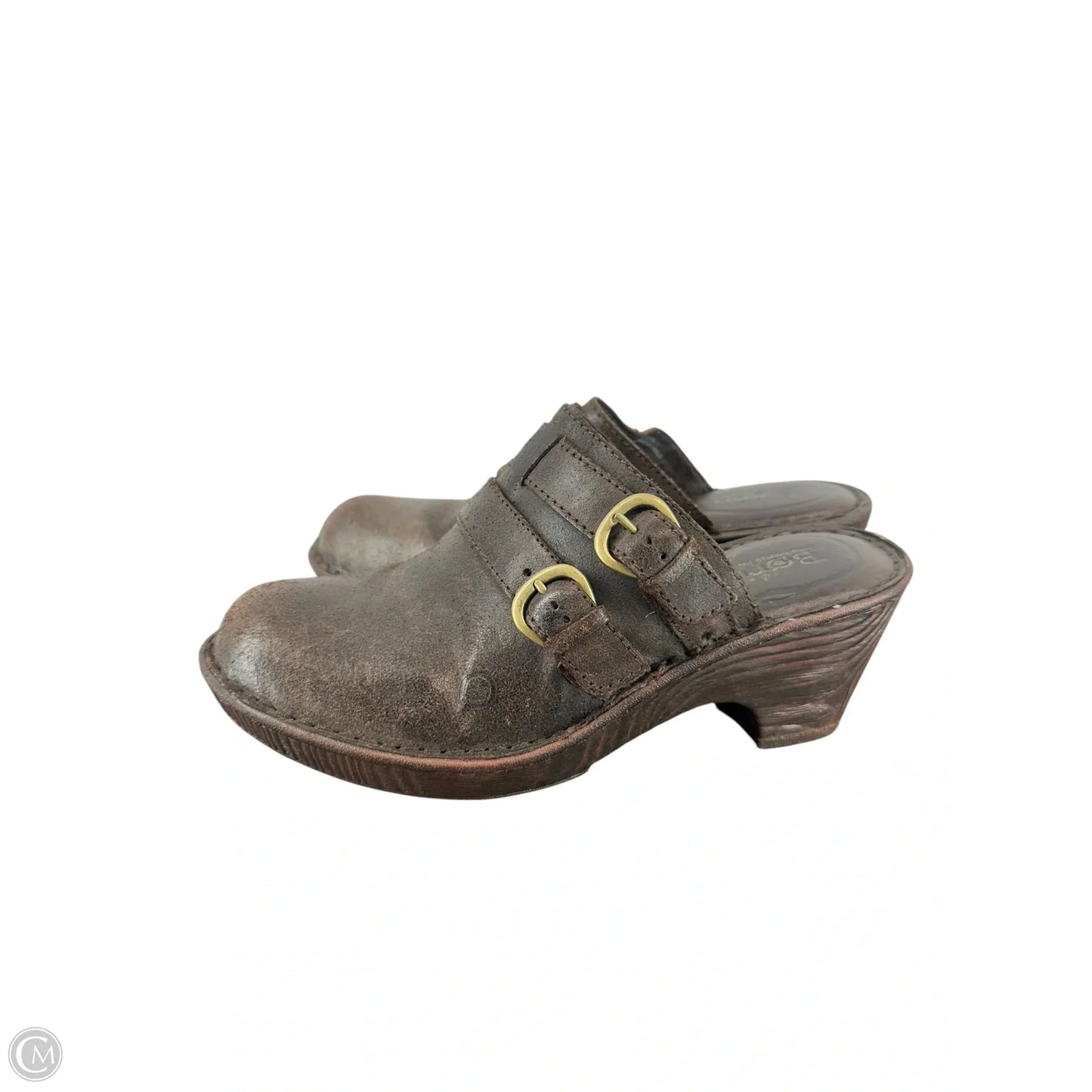 Sandals Heels Block By Born In Brown, Size: 8