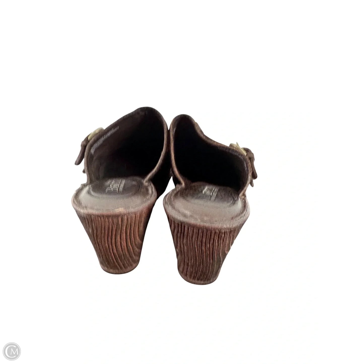 Sandals Heels Block By Born In Brown, Size: 8