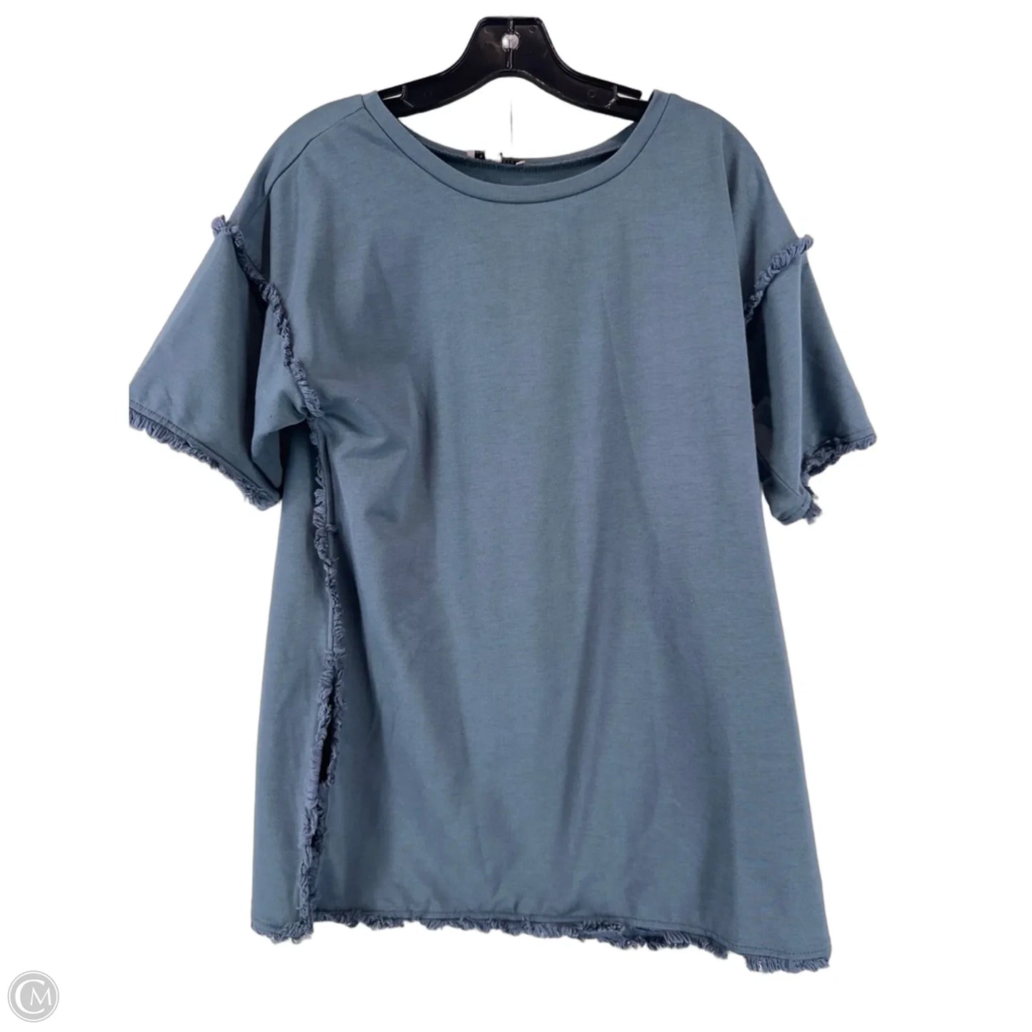 Top Short Sleeve By Clothes Mentor In Grey, Size: M