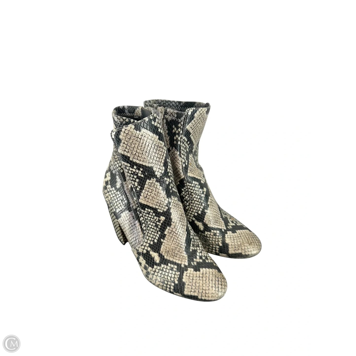 Boots Ankle Heels By Aldo In Animal Print, Size: 6