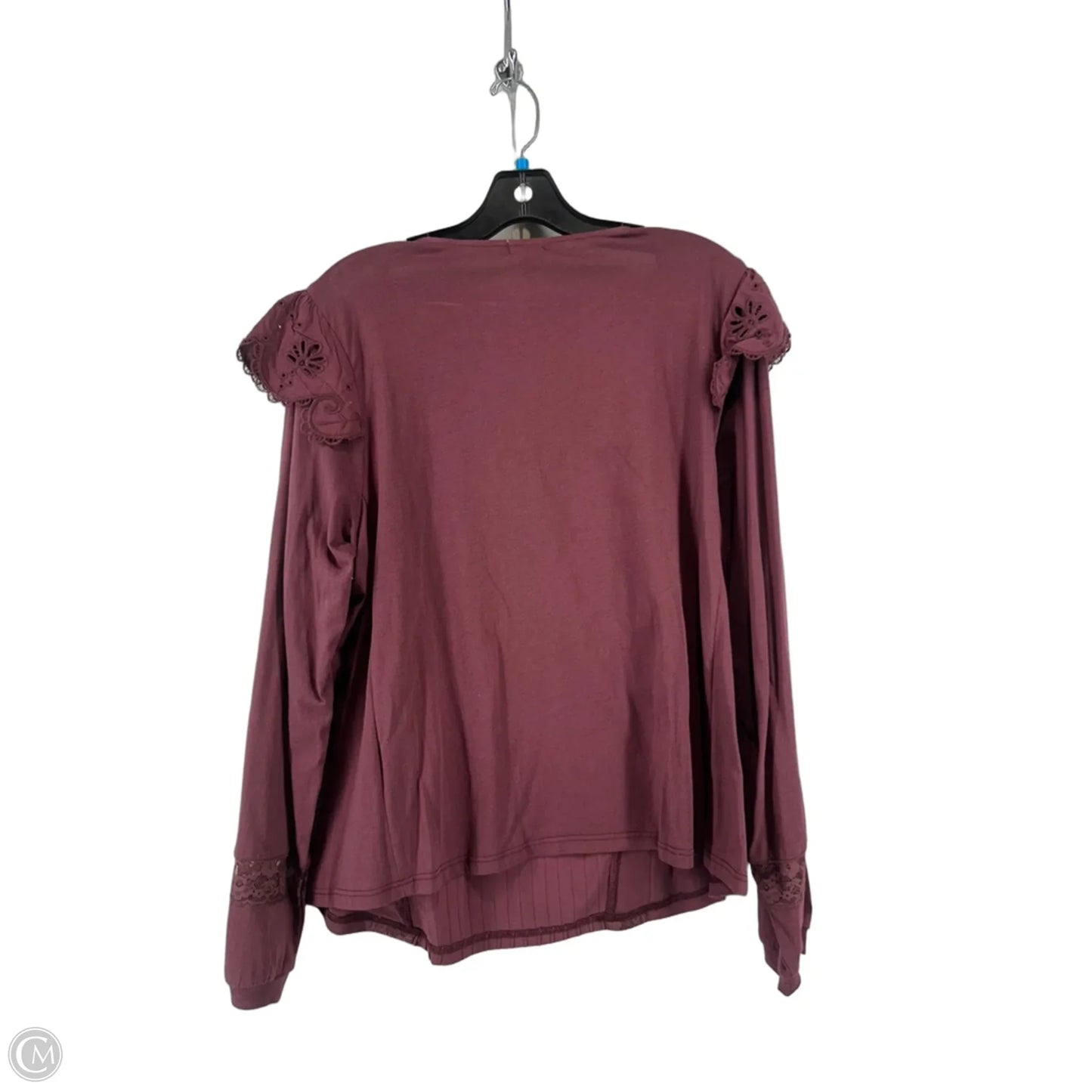 Top Long Sleeve By Tiny In Red, Size: L