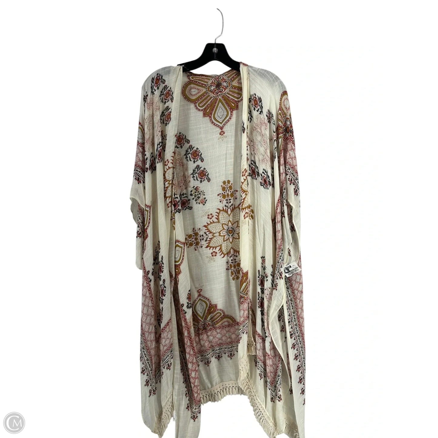 Kimono By Clothes Mentor In Floral Print, Size: Osfm