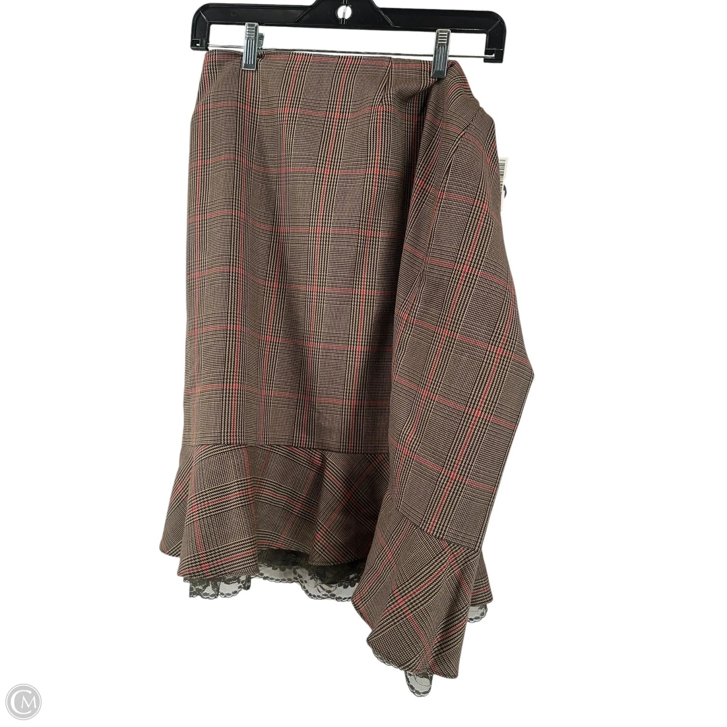 Skirt Set 2pc By Julia Jordan In Brown & Red, Size: 16