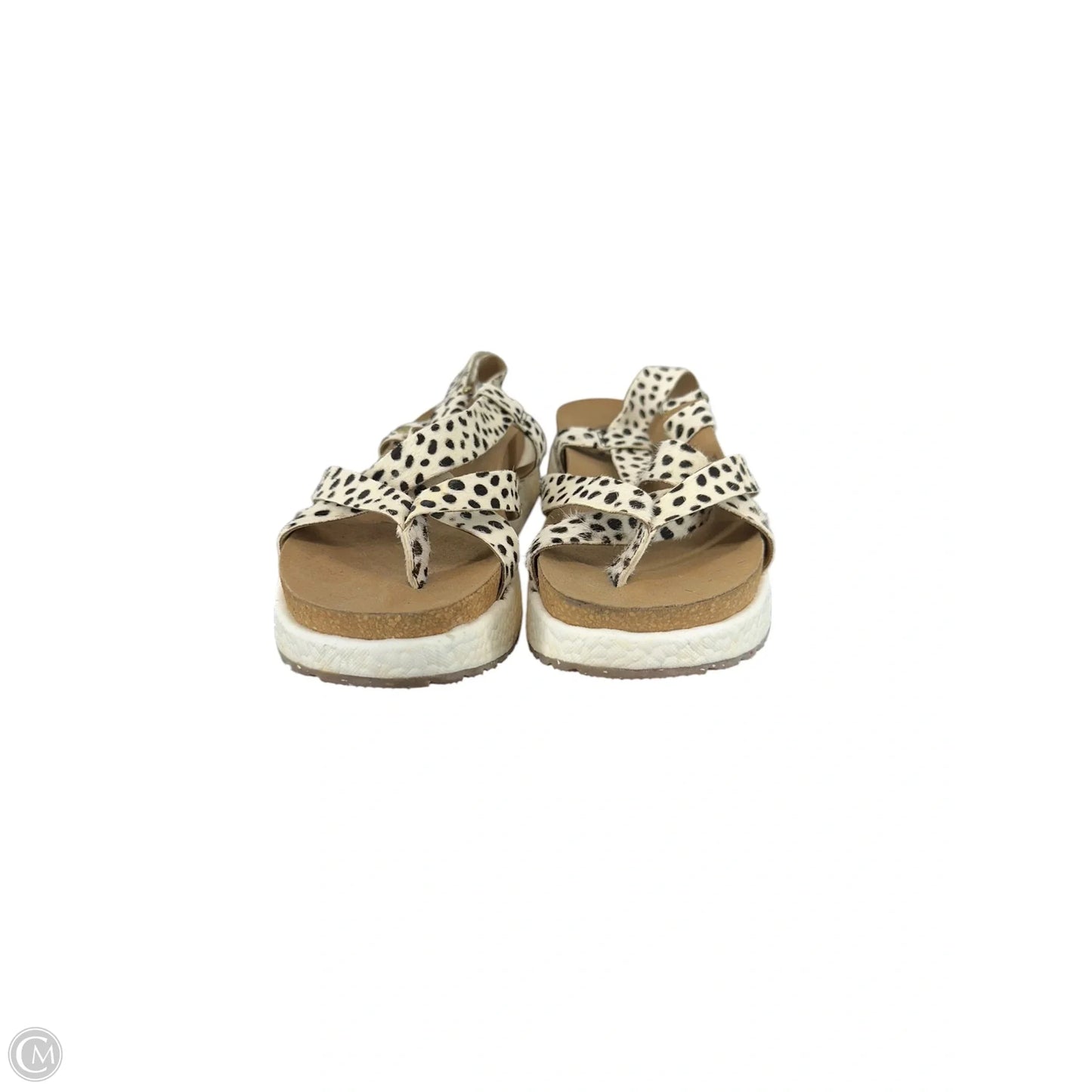 Sandals Heels Platform By Clothes Mentor In Animal Print, Size: 8