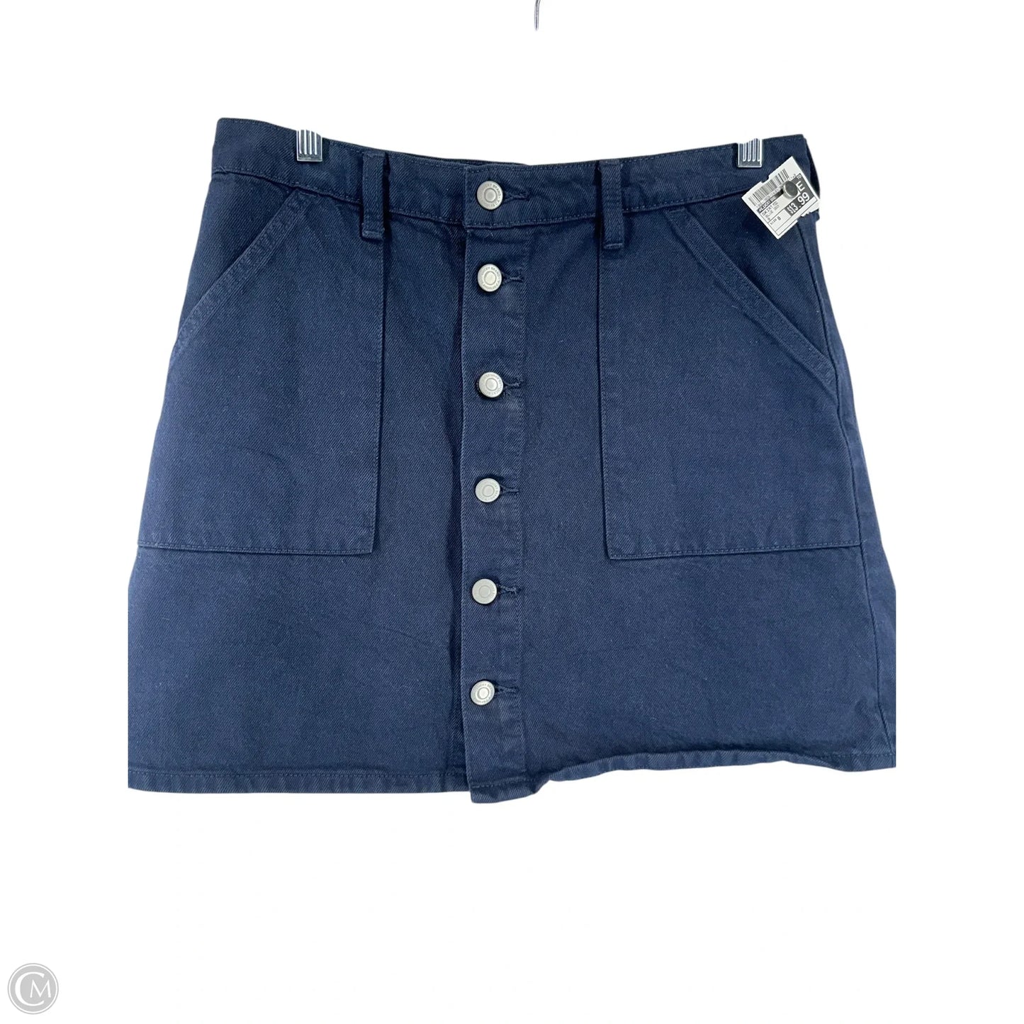 Skirt Midi By Lucky Brand In Blue Denim, Size: 8