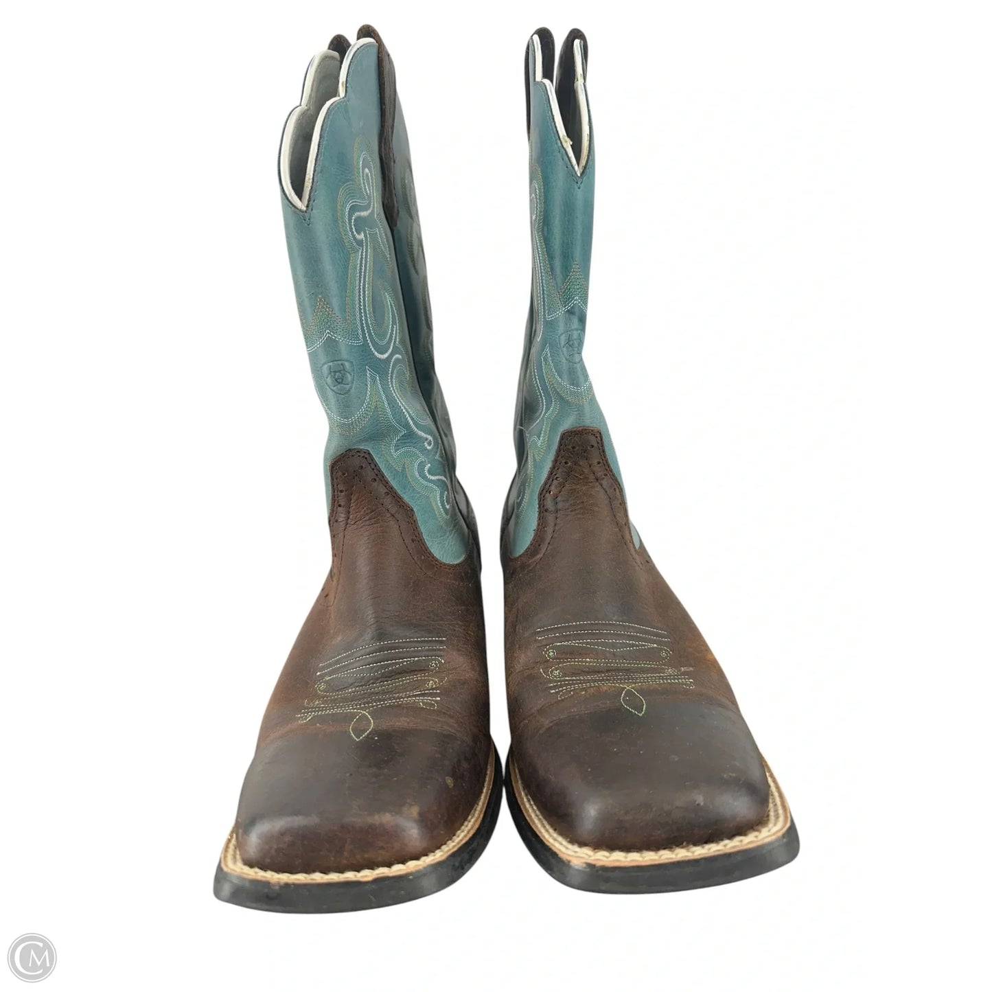 Boots Western By Ariat In Teal, Size: 10