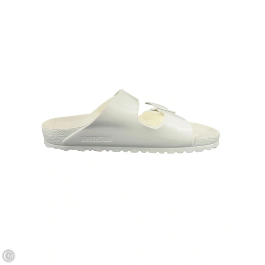 Sandals Flats By Birkenstock In Black, Size: 8