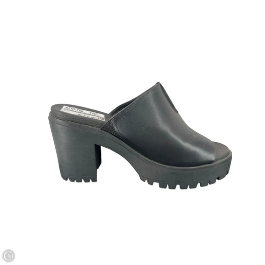 Sandals Heels Wedge By Mia In Black, Size: 8