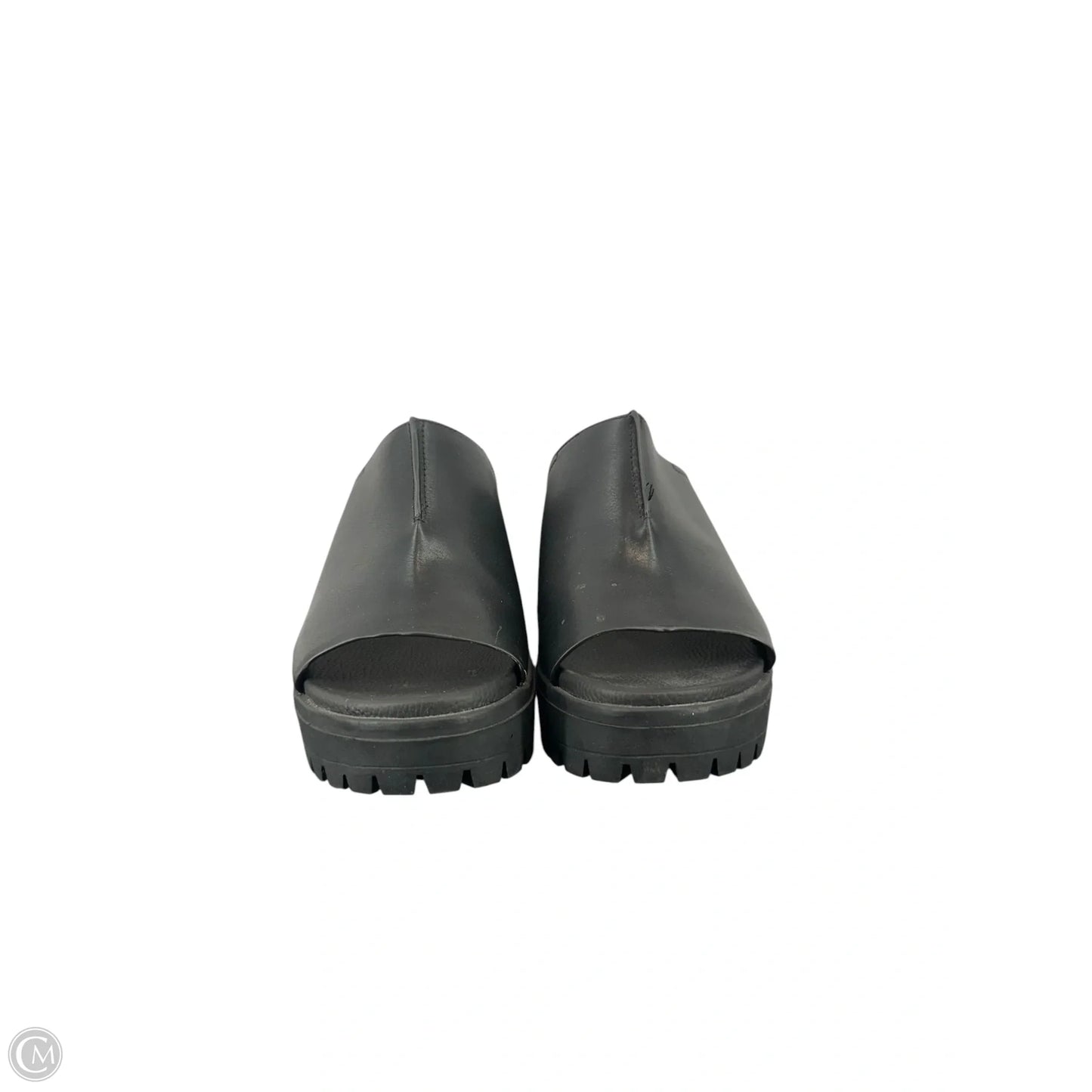 Sandals Heels Wedge By Mia In Black, Size: 8