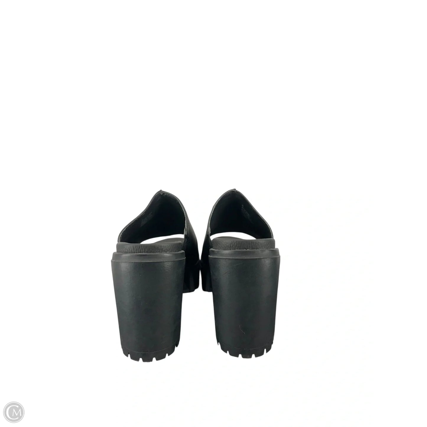 Sandals Heels Wedge By Mia In Black, Size: 8