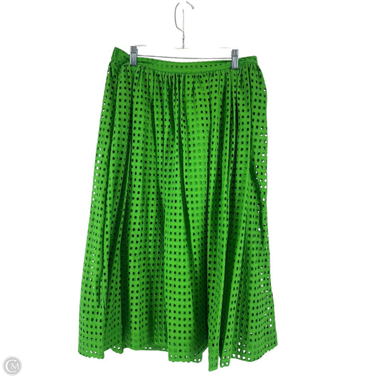 Skirt Designer By Kate Spade In Green, Size: M