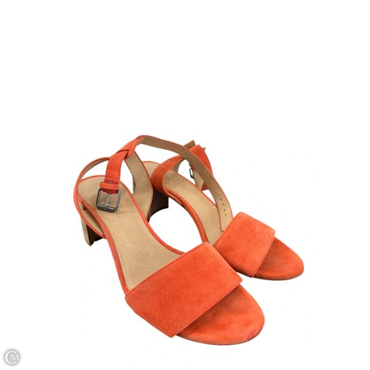 Shoes Heels Block By Madewell In Orange, Size: 7