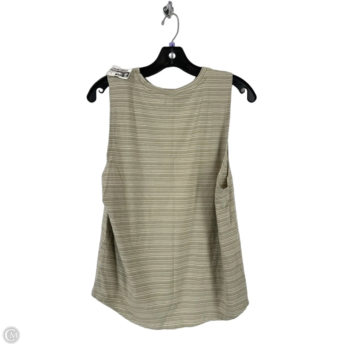 Athletic Tank Top By Athleta In Green & White, Size: S