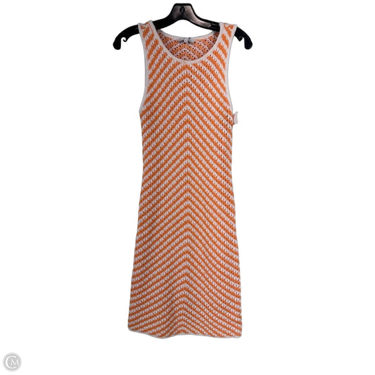 Dress Casual Midi By Gianni Bini In Orange & White, Size: S