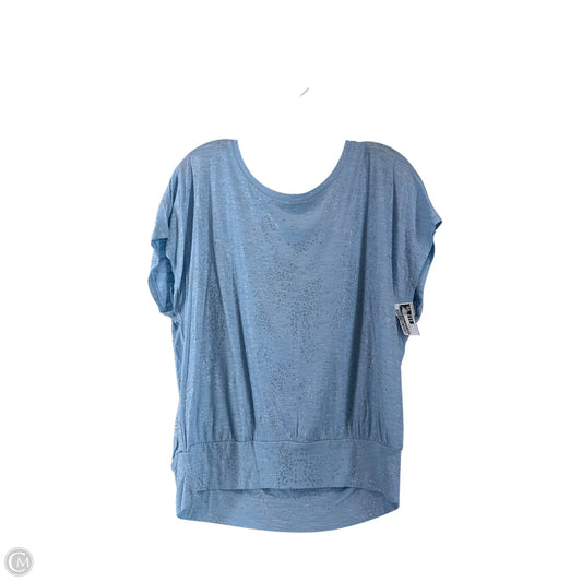 Top Short Sleeve By White House Black Market In Blue & Brown, Size: M