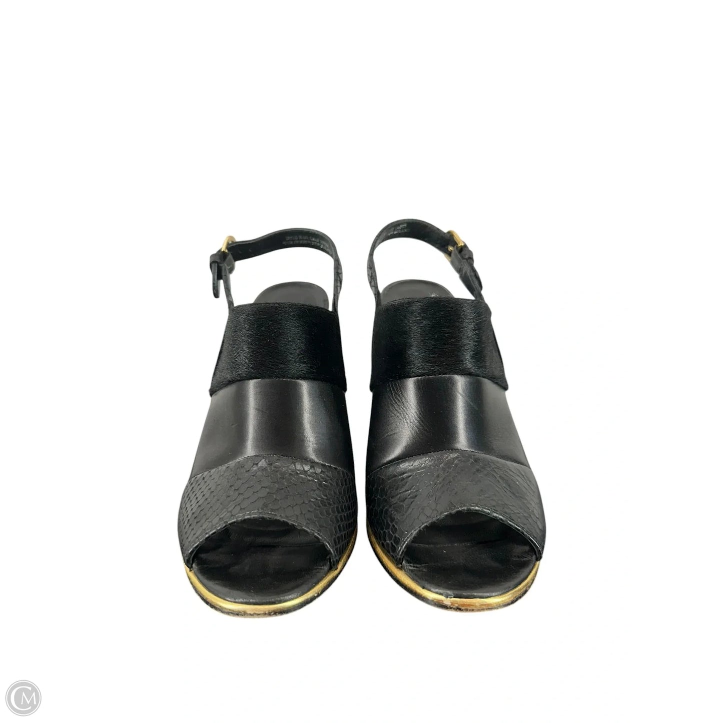 Sandals Heels Wedge By Club Monaco In Black, Size: 8.5