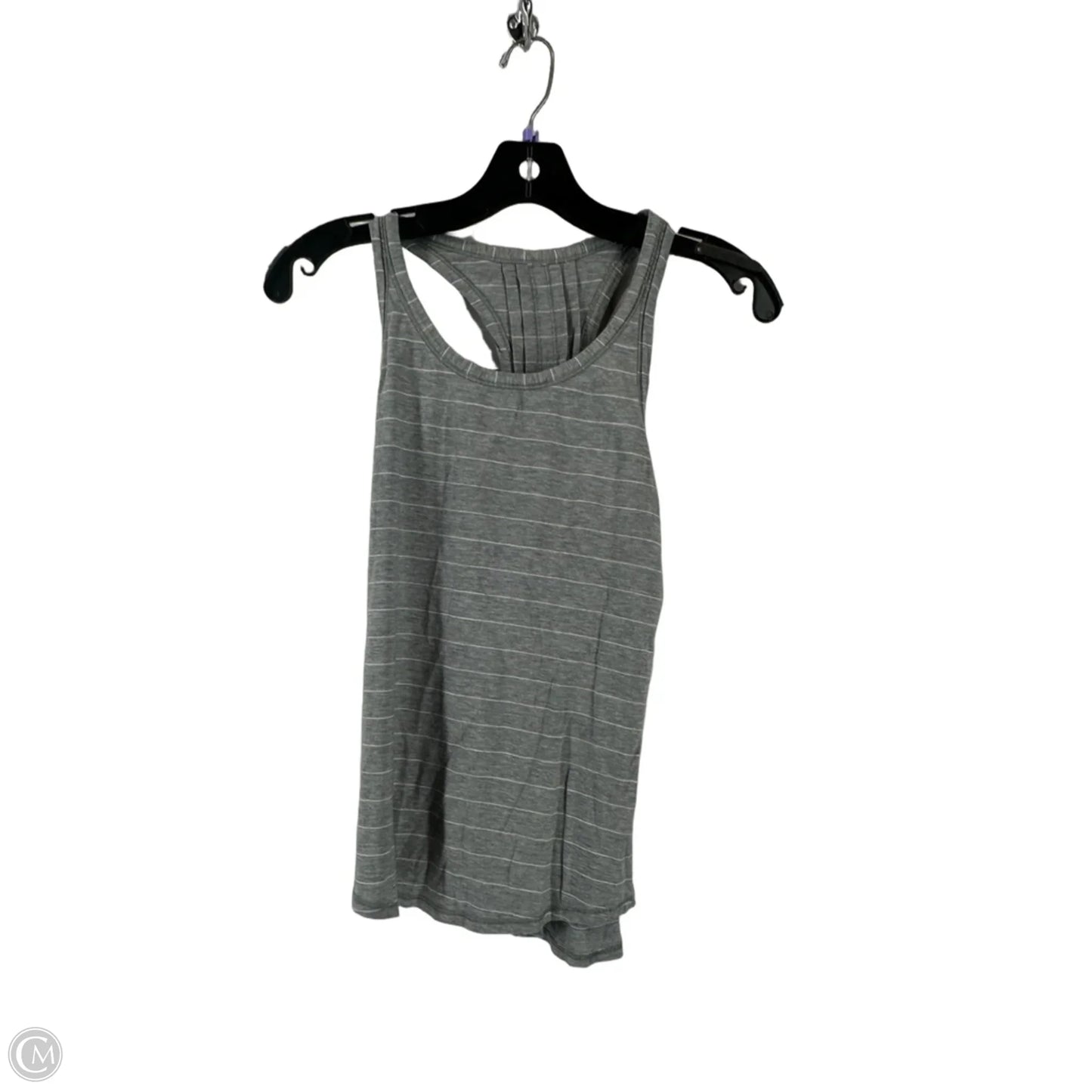 Athletic Tank Top By Lululemon In Grey & White, Size: S