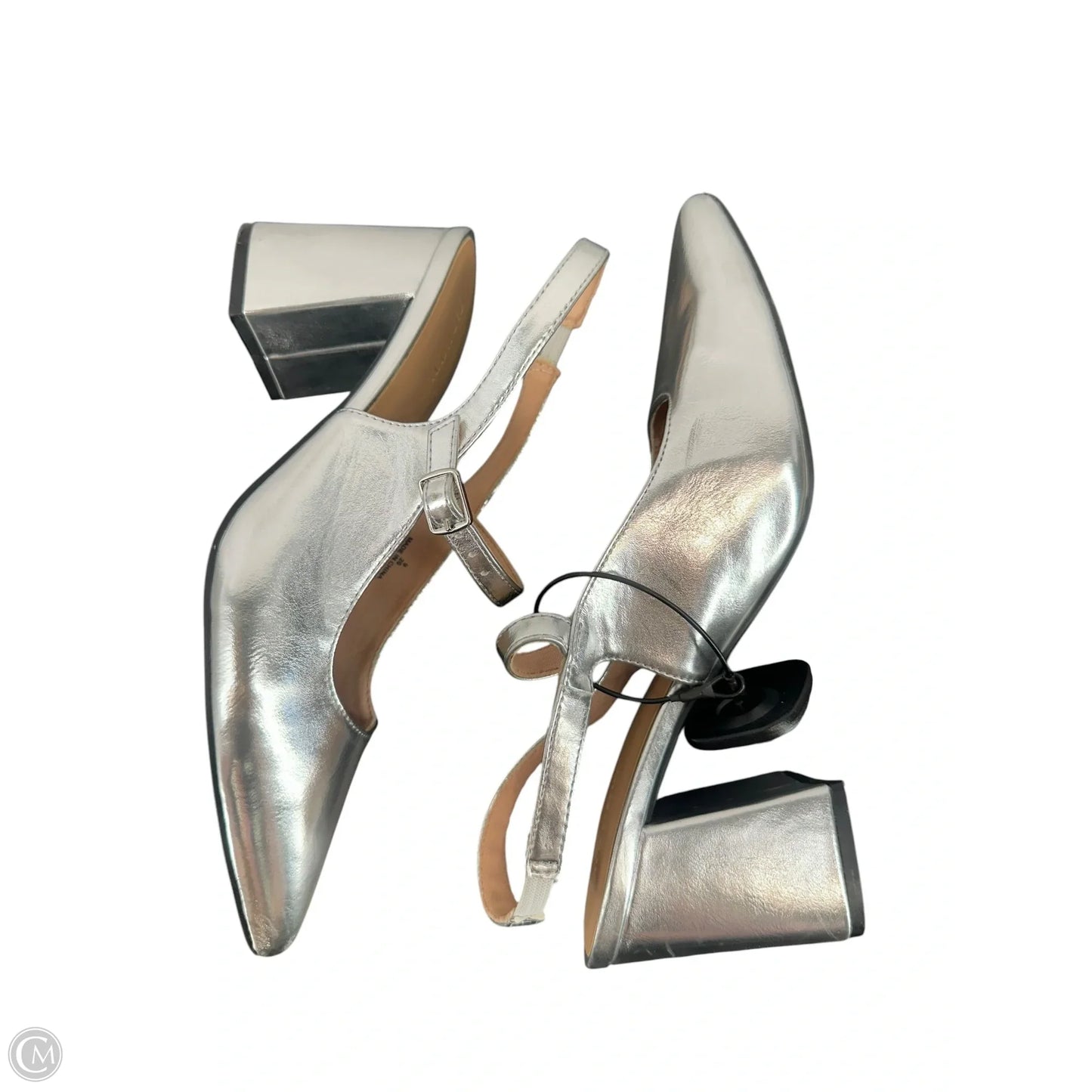 Shoes Heels Block By Old Navy In Silver, Size: 9