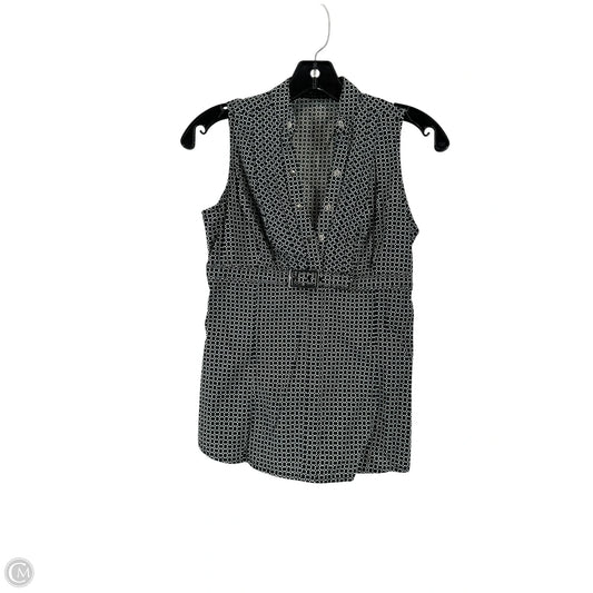Top Sleeveless By Express Design Studio In Black & White, Size: Xs