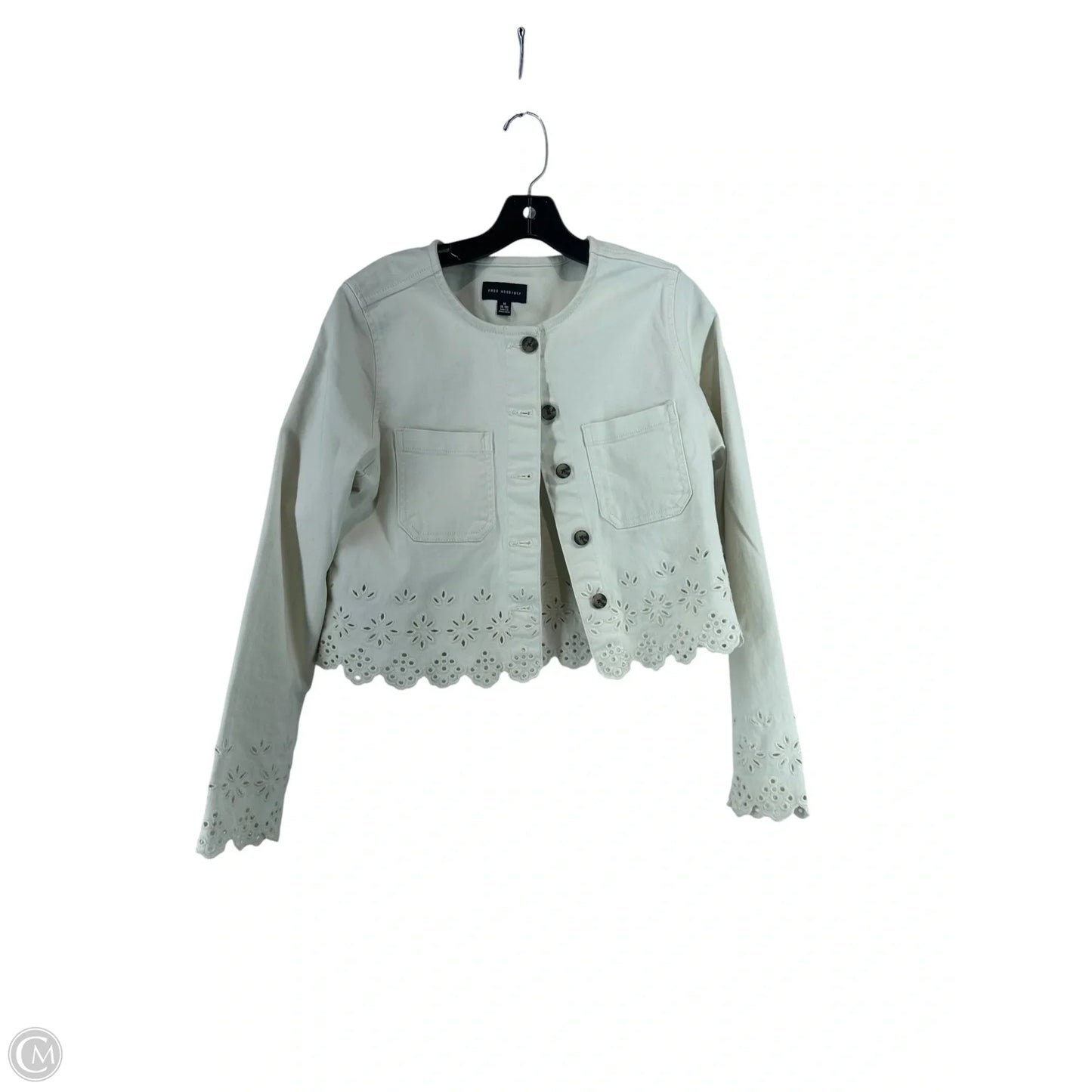 Jacket Other By Free Assembly In White, Size: M