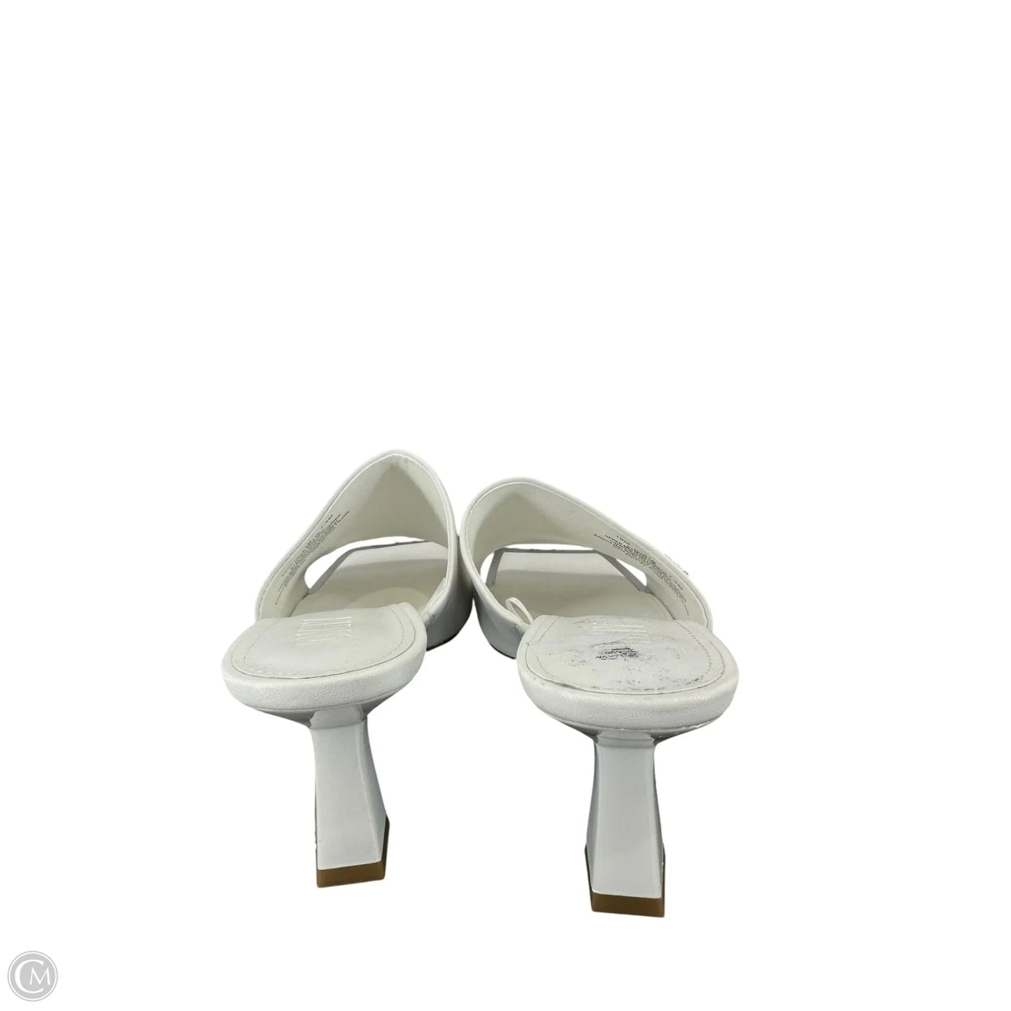 Sandals Heels Kitten By Dkny In White, Size: 7.5
