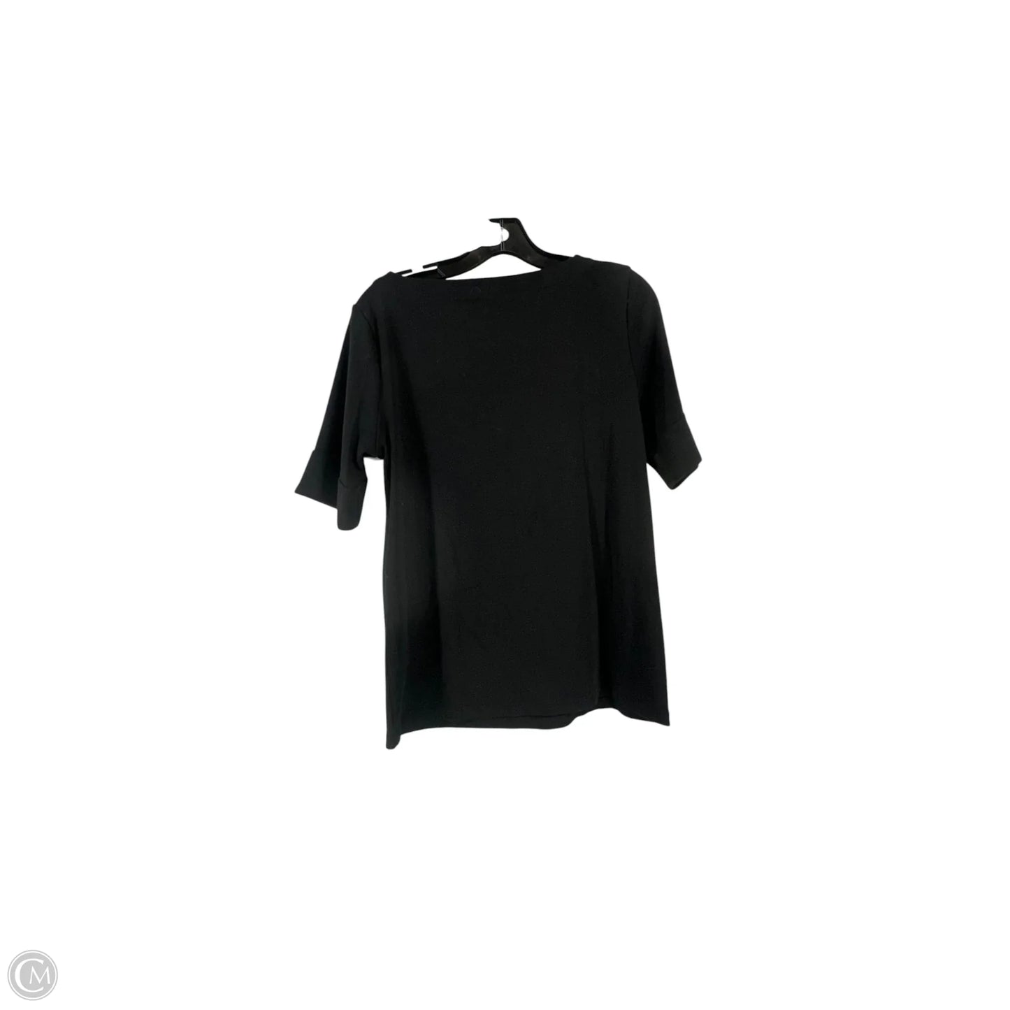 Top Short Sleeve By Chicos In Black, Size: S