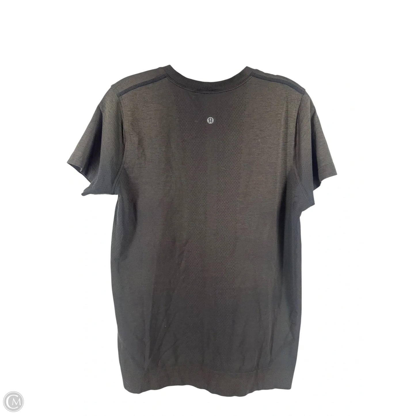 Athletic Top Short Sleeve By Lululemon In Grey, Size: 8