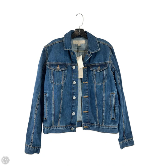 Jacket Denim By Calvin Klein In Blue Denim, Size: S