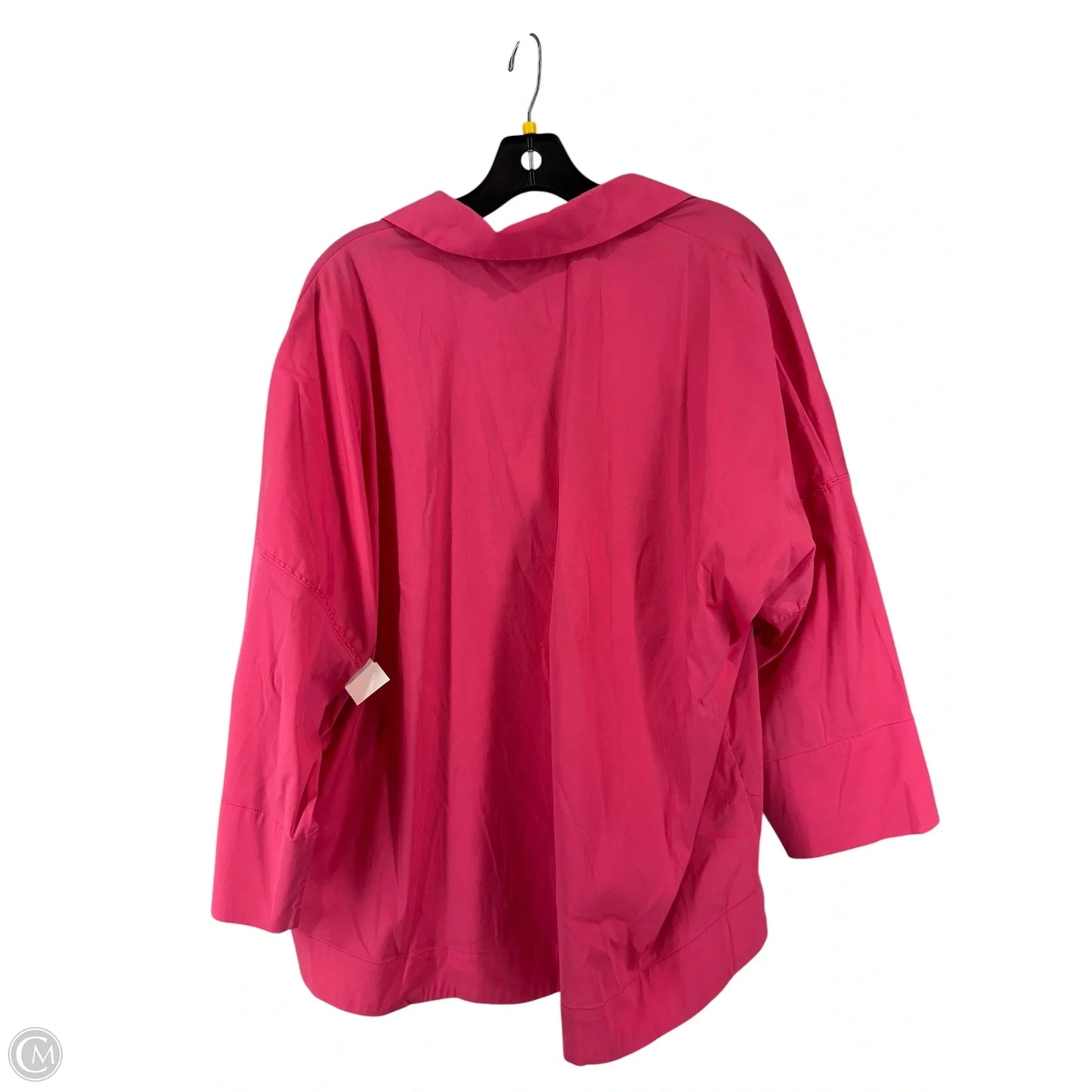 Top 3/4 Sleeve By Chicos In Pink, Size: L