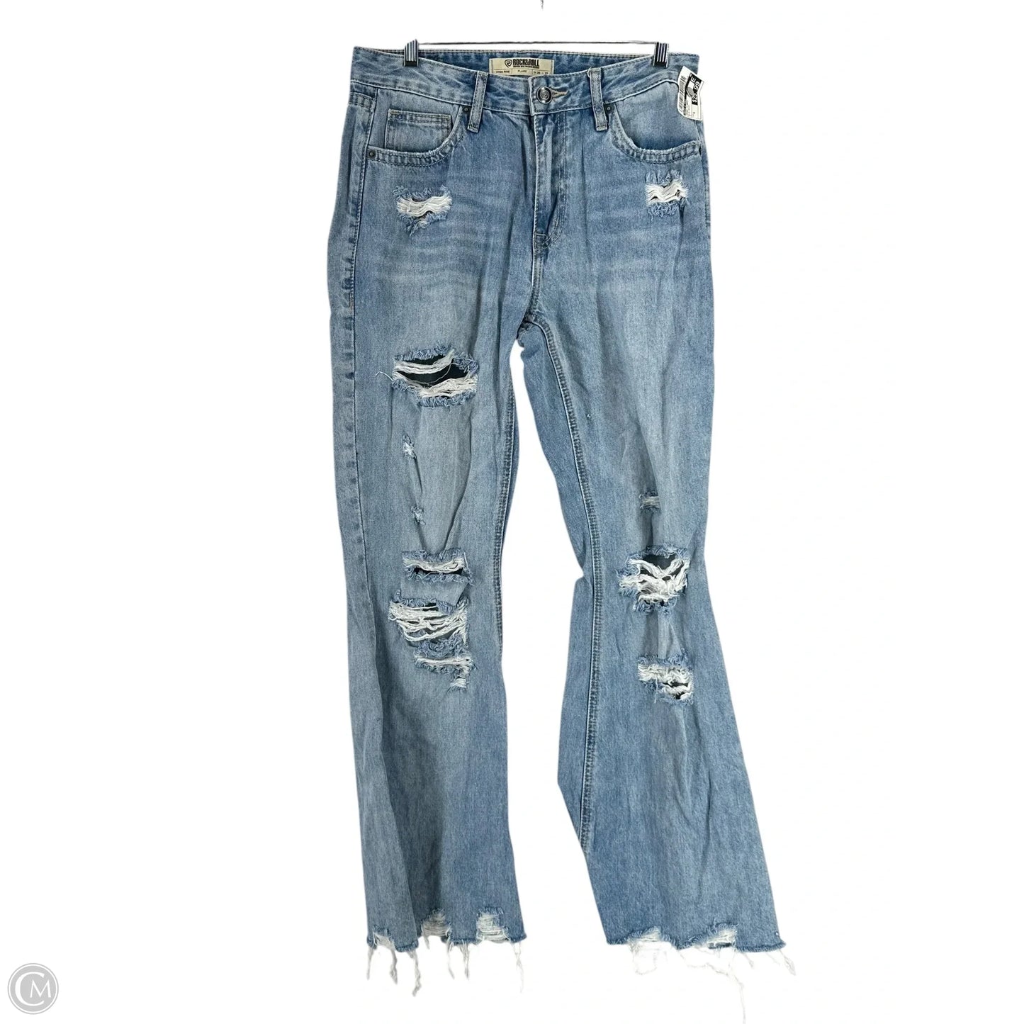 Jeans Flared By Rock & Roll In Blue Denim, Size: 6
