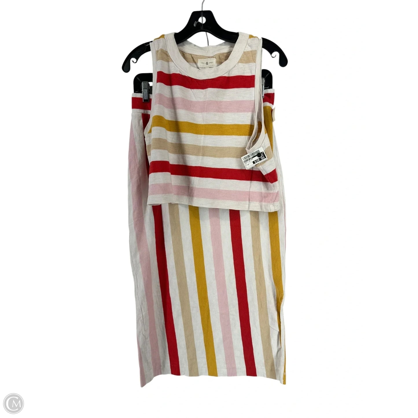 Skirt Set 2pc By Lou And Grey In Red & White, Size: M